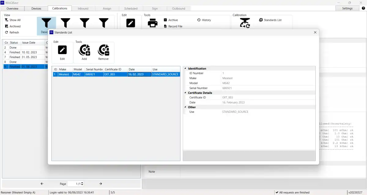 WinQBase Calibration Software - Image 2